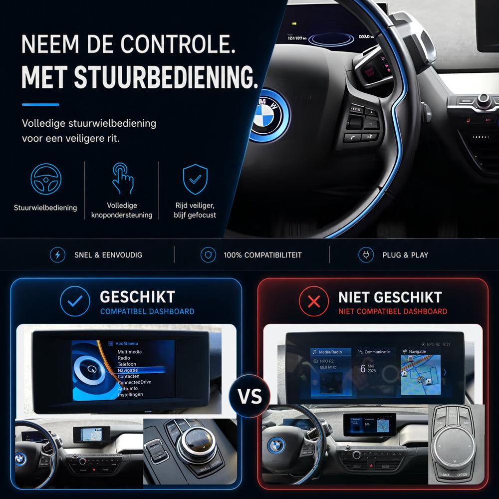 BMW i3 I01 | 2013 t/m 2018 | CarPlay & Android Auto Box | NBT
