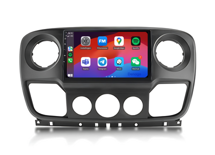 Opel Movano CarPlay autoradio | 2010 t/m 2021 | Denago DNG-A80-O | 9 inch | Android 13 | Draadloos CarPlay & Android Auto