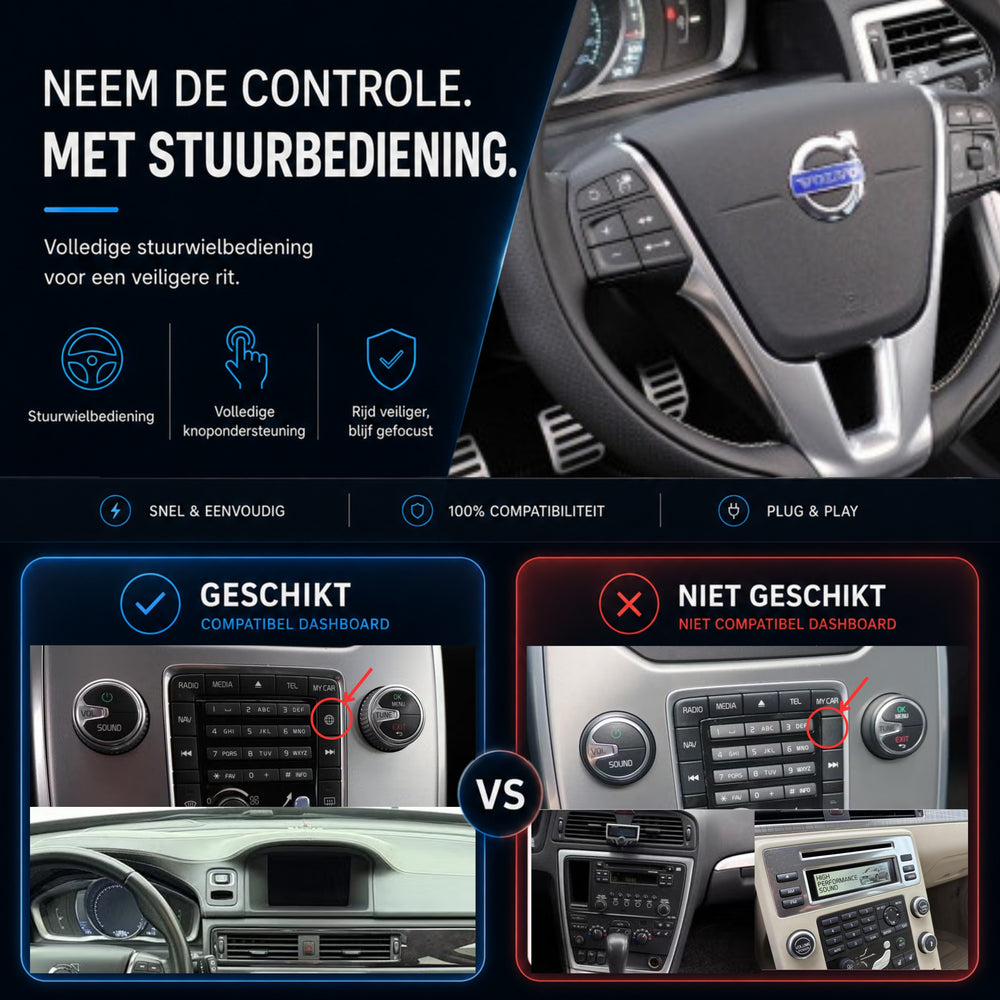 Volvo XC70 | 2014 to 2016 | CarPlay & Android Auto Box | Sensus Connect