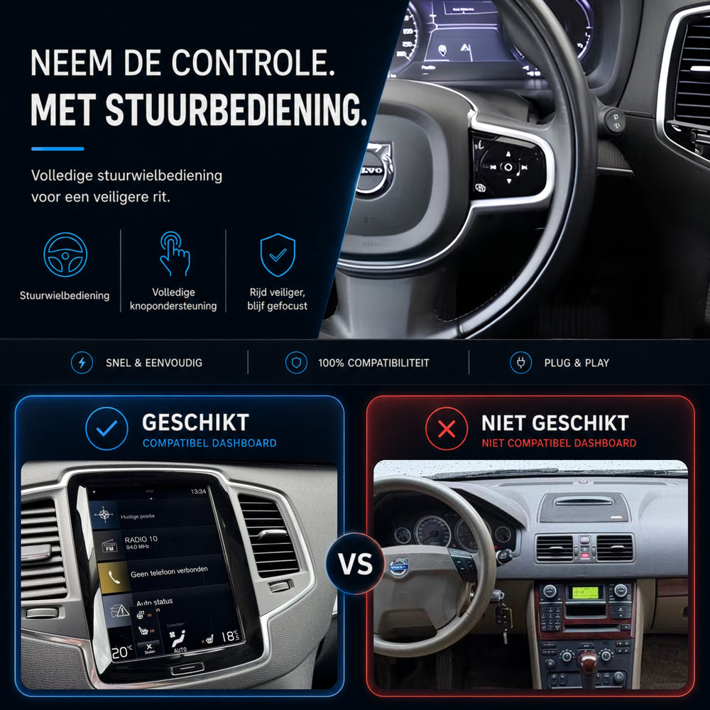 Volvo XC90 | 2015 to 2021 | CarPlay & Android Auto Box | Sensus Navigation