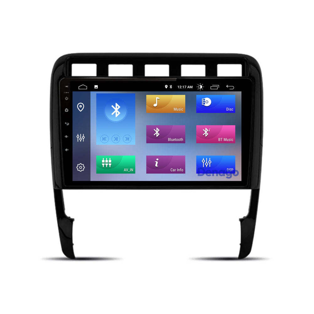 Radio de coche Porsche Cayenne CarPlay | 2002 a 2010 | Denago DNG-A208 | 9 pulgadas | Androide 13 | CarPlay inalámbrico y Android Auto