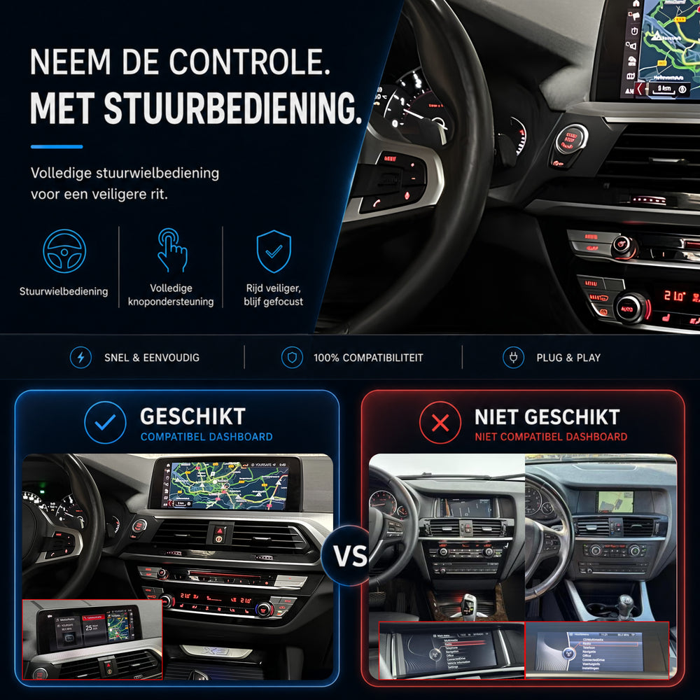 Boîte Davilon CarPlay et Android Auto | Convient pour BMW X3 | 2017 à 2021
