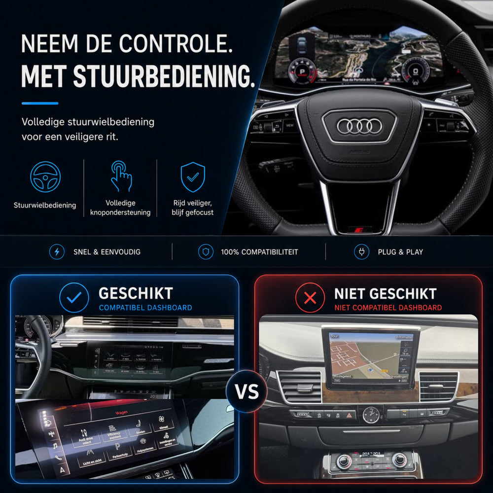 Audi A8 and Audi S8 | 2018 to 2025 | CarPlay & Android Auto Box | MIB3