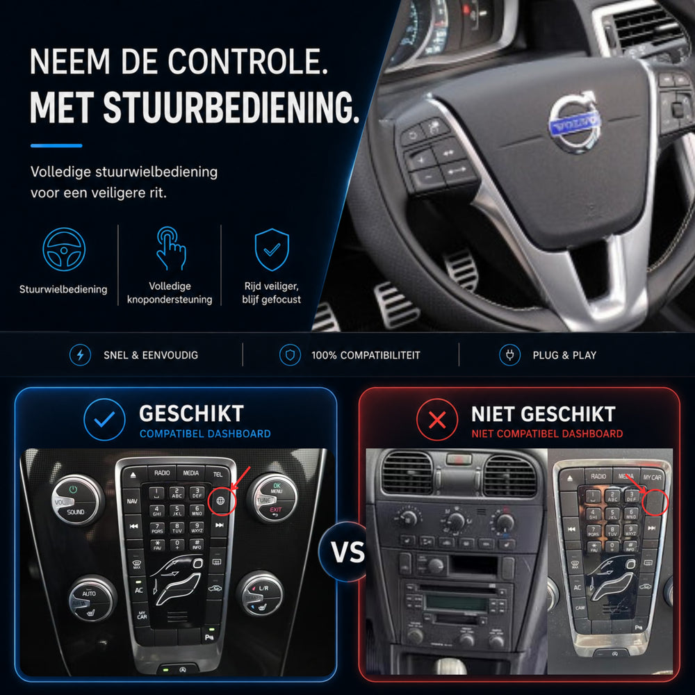 Volvo V40 | 2014 t/m 2020 | CarPlay & Android Auto Box | Sensus Connect