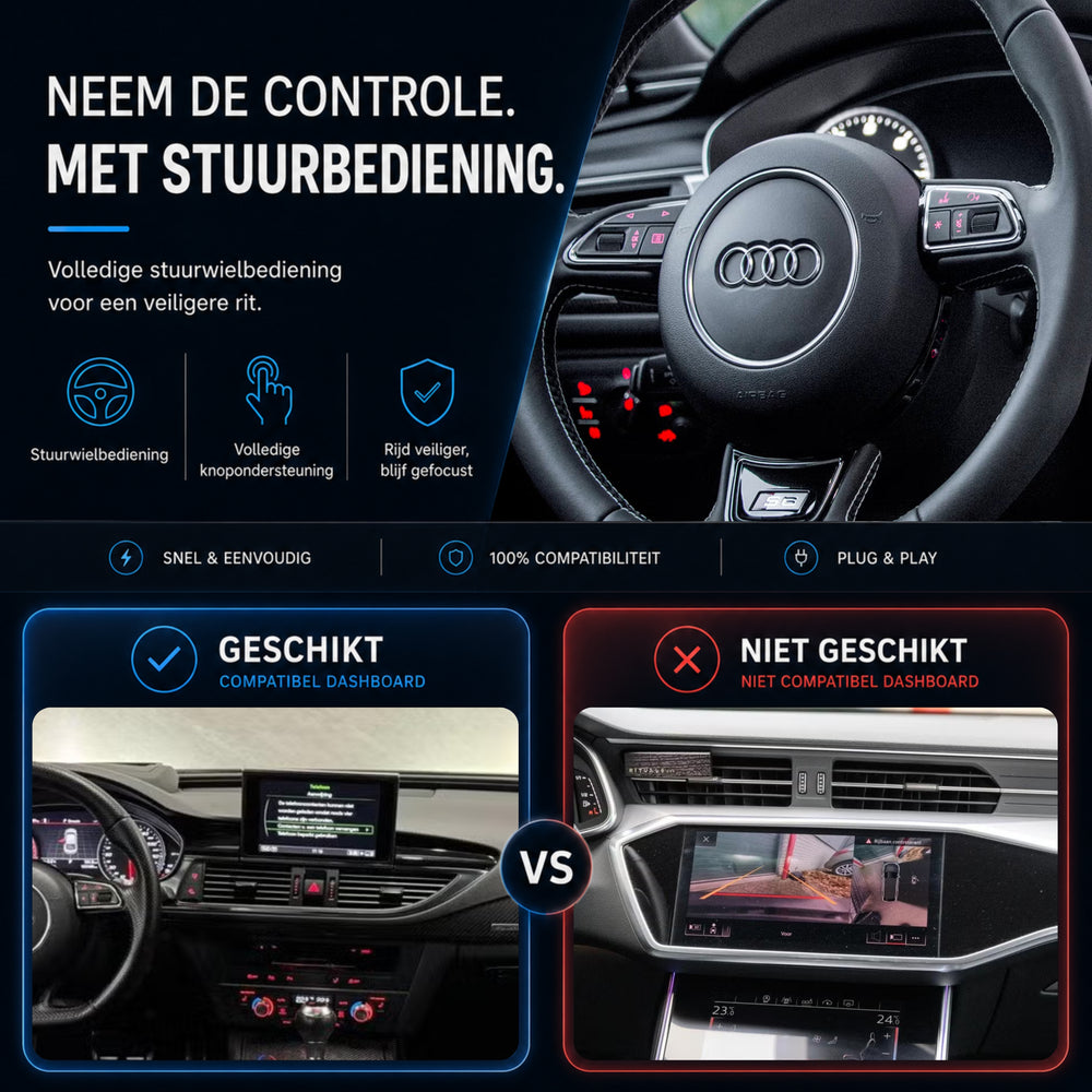Audi A7, Audi S7 en Audi RS7 | 2010 t/m 2014 | CarPlay & Android Auto Box | MMI 3G