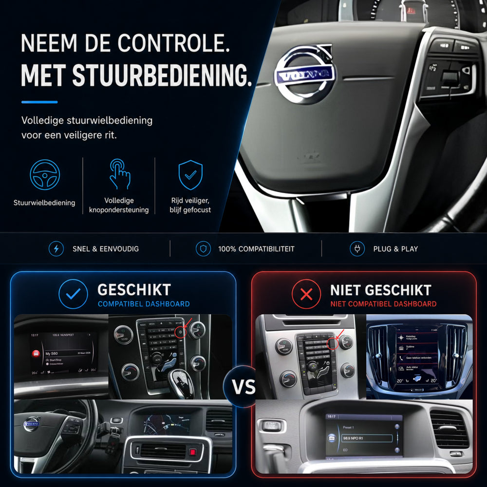 Volvo S60 | 2013 to 2018 | CarPlay & Android Auto Box | Sensus Connect