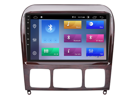 Mercedes S-Klasse CarPlay autoradio | 1999 t/m 2005 | Denago DNG-A92 | 9 inch | Android 13 | Draadloos CarPlay & Android Auto