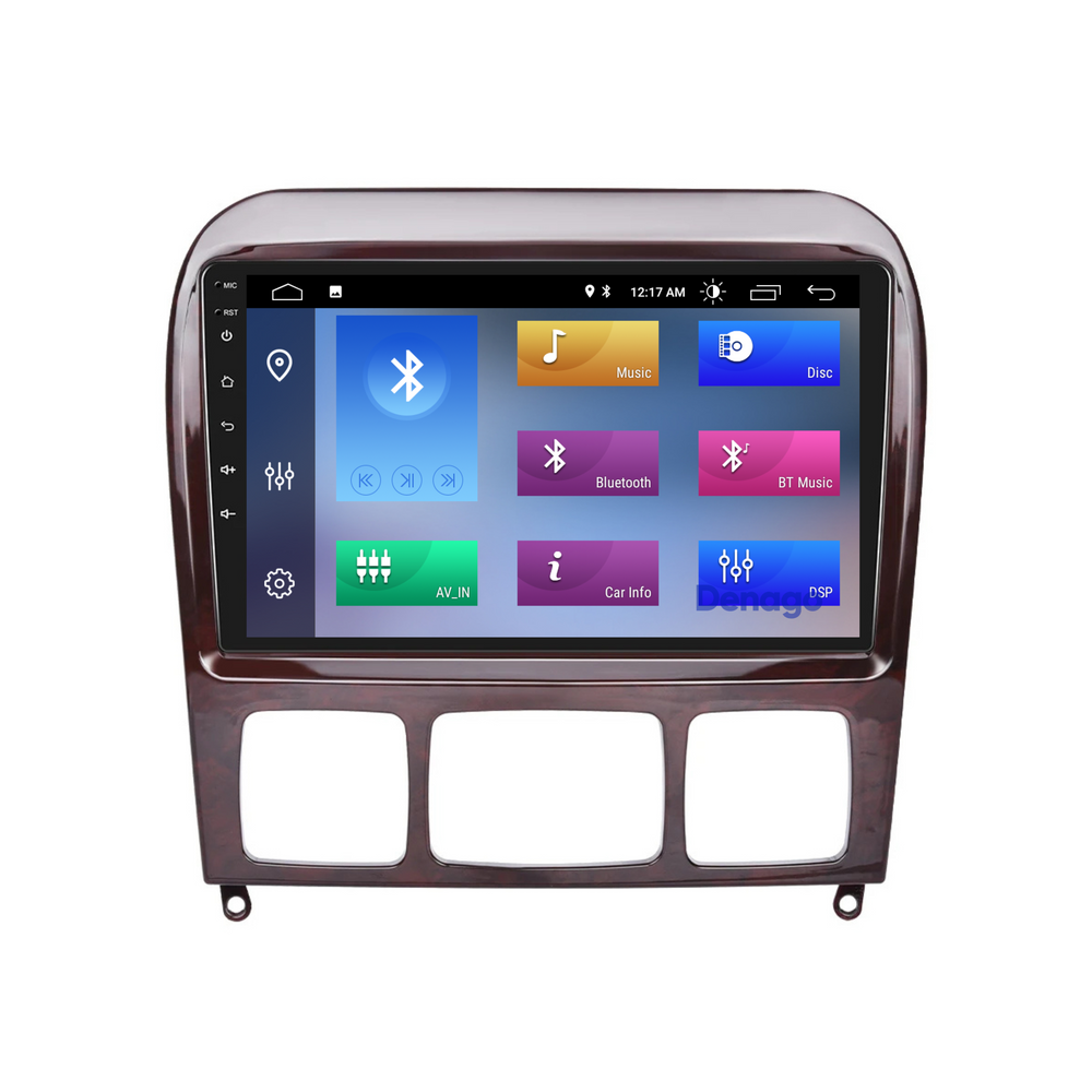 Radio para coche Mercedes Clase S CarPlay | 1999 a 2005 | Denago DNG-A92 | 9 pulgadas | Androide 13 | CarPlay inalámbrico y Android Auto
