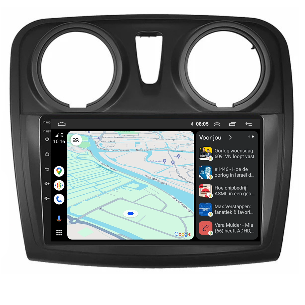 Dacia Sandero | Android 13 | Autoradio | 2013 t/m 2020 | Carplay & Android Auto