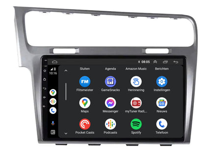 Volkswagen Golf 7 | Android 13 | Autoradio | 2012 t/m 2020 | Carplay & Android Auto | Zilver