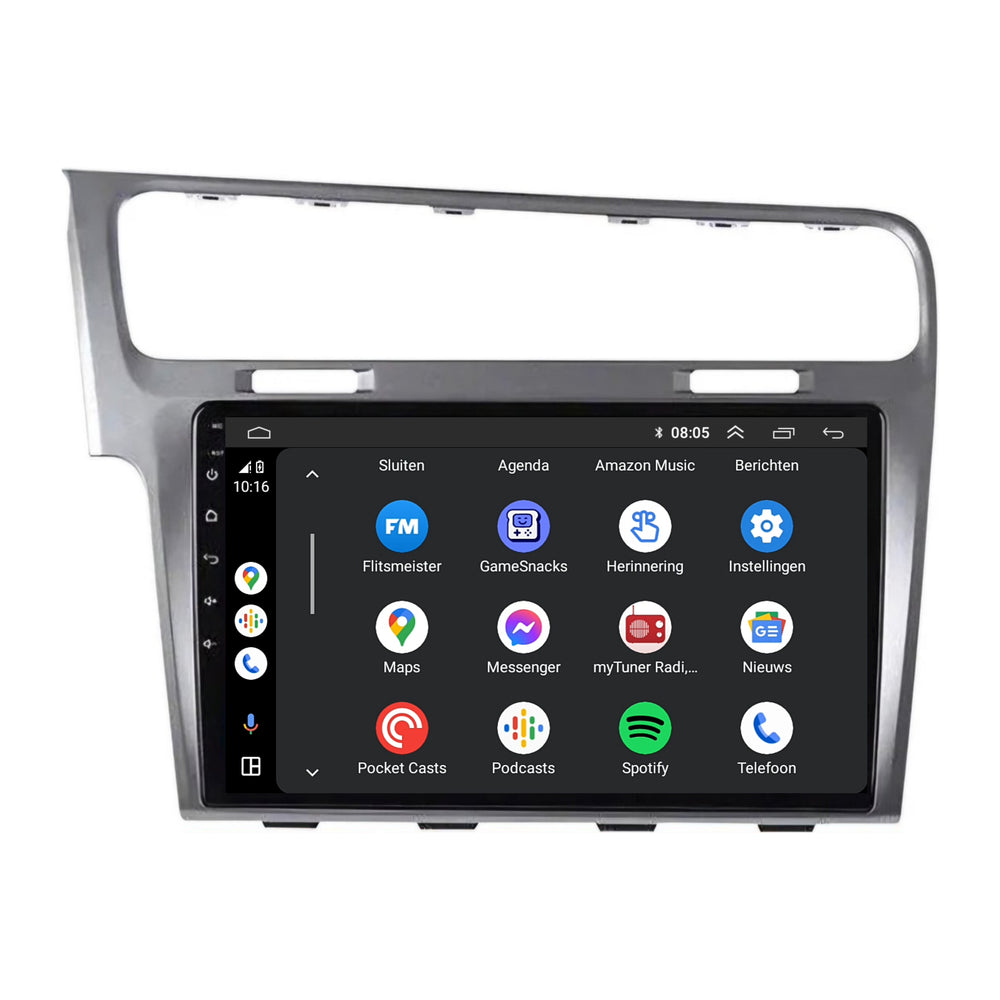 Volkswagen Golf 7 | Android 13 | Autoradio | 2012 t/m 2020 | Carplay & Android Auto | Zilver