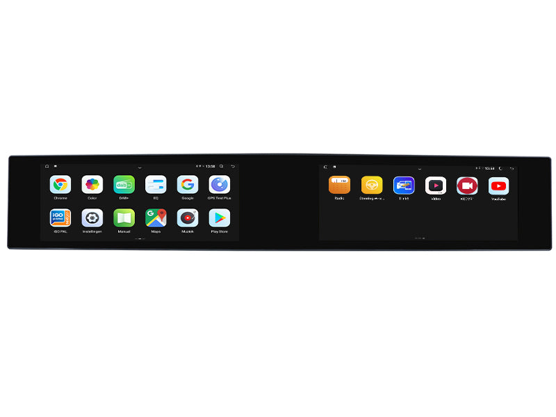 BMW 5 Serie E60/E61/F10/F11 | Dual-Screen NBT Autoradio | 2013 t/m 2017 | CarPlay & Android Auto