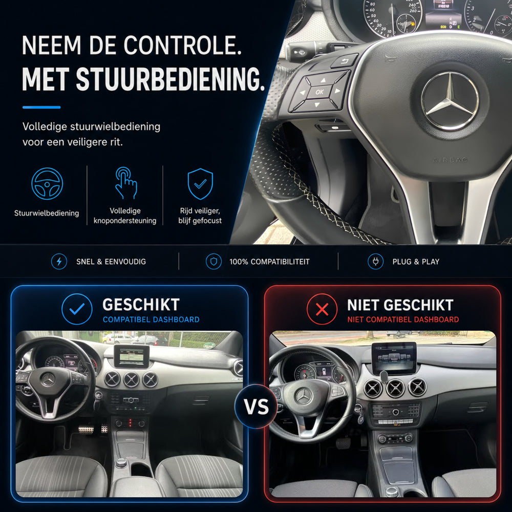 Mercedes B-Klasse | 2012 t/m 2015 | CarPlay & Android Auto Box