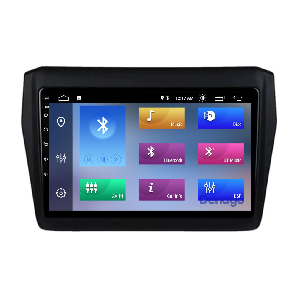 Autoradio CarPlay pour Suzuki Swift | 2017 à 2023 | Denago DNG-A145 | Écran 9 pouces | Android 13 | CarPlay sans fil & Android Auto
