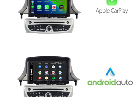 Renault Megane 3 | Android 14 | Autoradio | 2008 t/m 2015 | Carplay & Android Auto Zilver