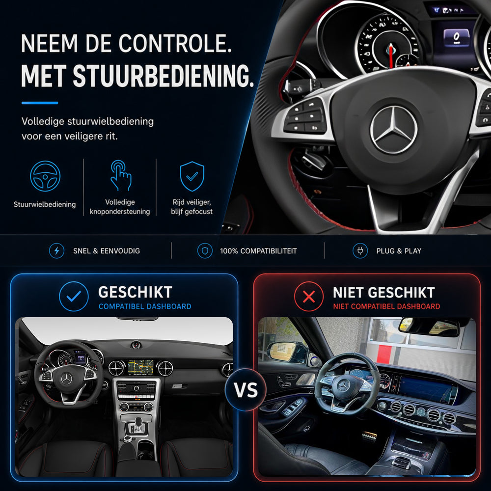 Mercedes SLC-Klasse R172 | 2014 t/m 2020 | CarPlay & Android Auto Box | NTG 5.0