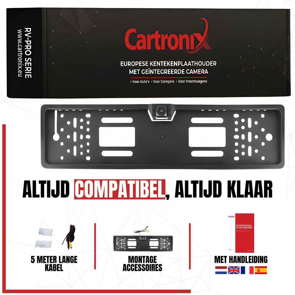 Cartronix RV-400 PRO license plate holder with camera