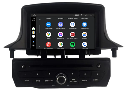 Renault Megane 3 & Fluence | Android 14 | Car radio | 2008 to 2016 | CarPlay & Android Auto | 4+64GB