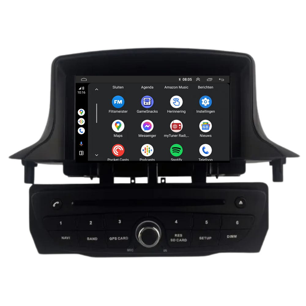 Renault Mégane 3 y Fluence | Androide 14 | Radio de coche | 2008 a 2016 | CarPlay y Android Auto | 4+64GB