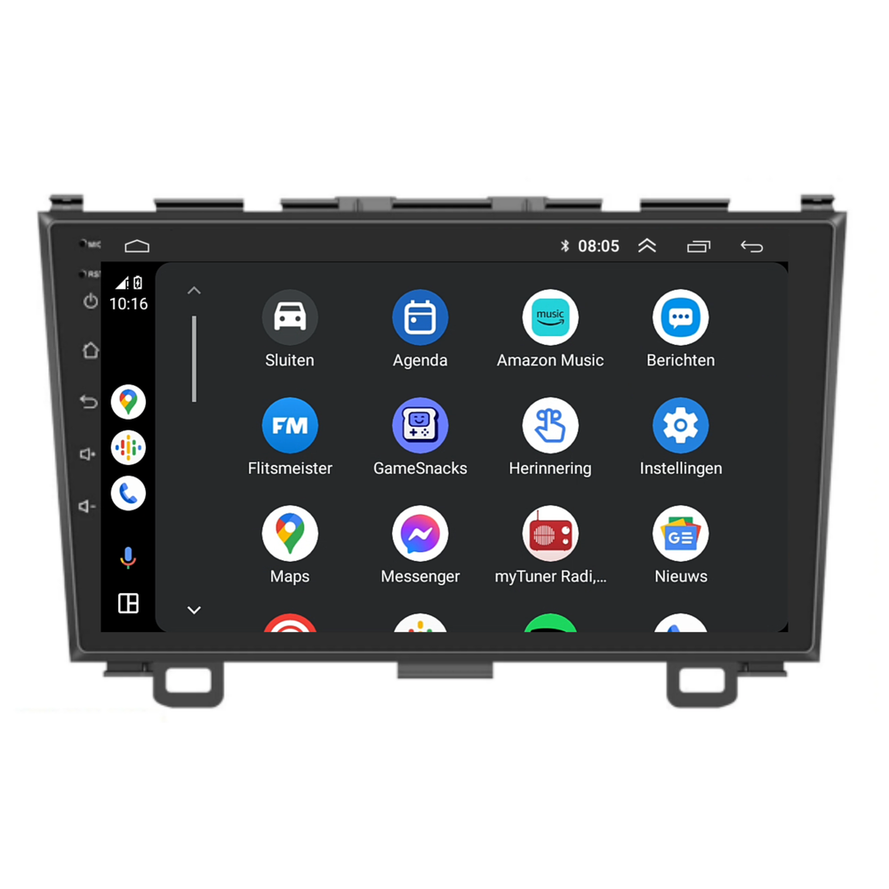 Honda CR-V | Android 13 | Autoradio | 2007 t/m 2012 | CarPlay & Android Auto