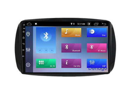 Smart Fortwo & Autoradio Forfour CarPlay | 2015 à 2019 | Denago DNG-A197 | Écran 9 pouces | Android 13 | CarPlay sans fil & Android Auto