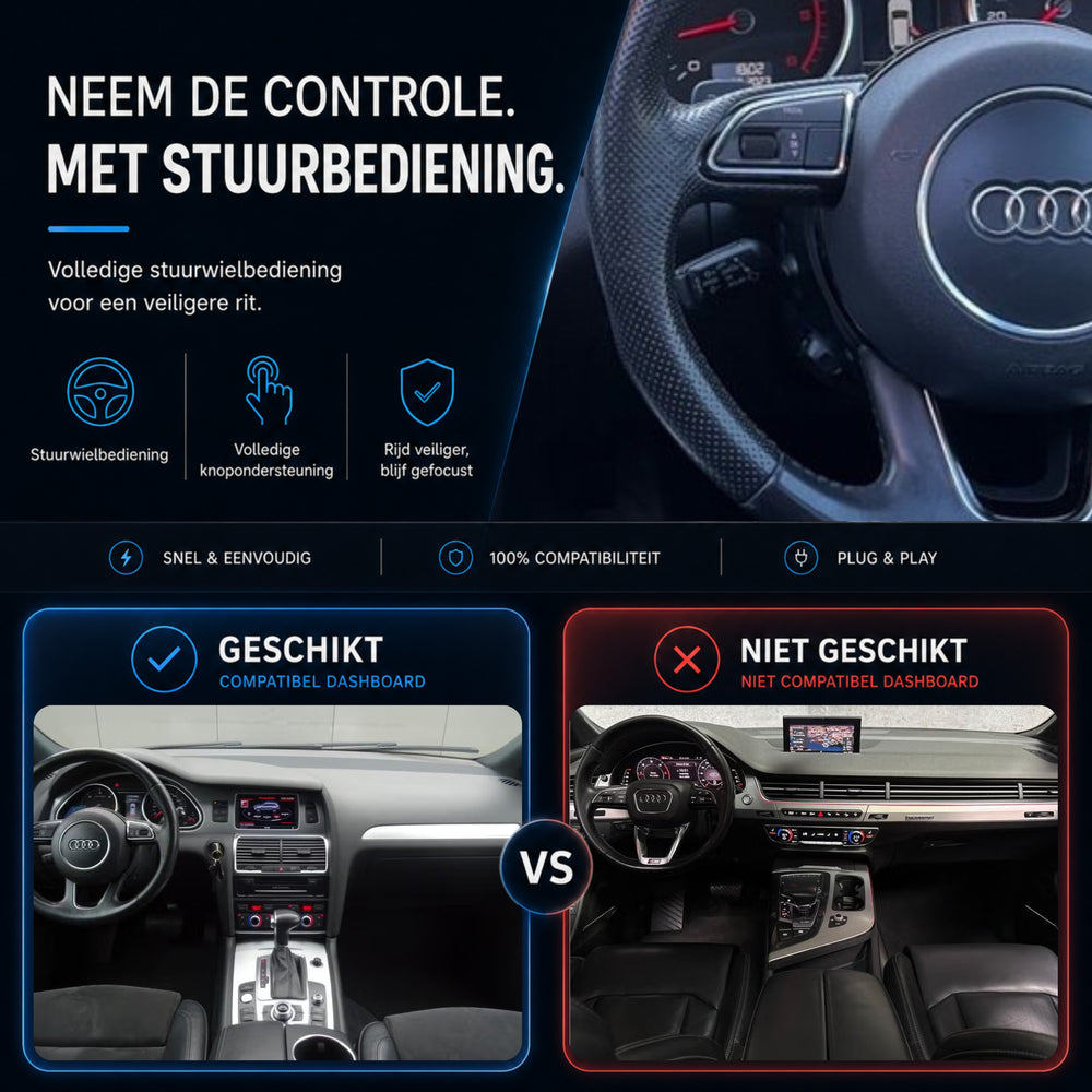 Audi Q7 | 2008 t/m 2014 | CarPlay & Android Auto Box | MMI 3G