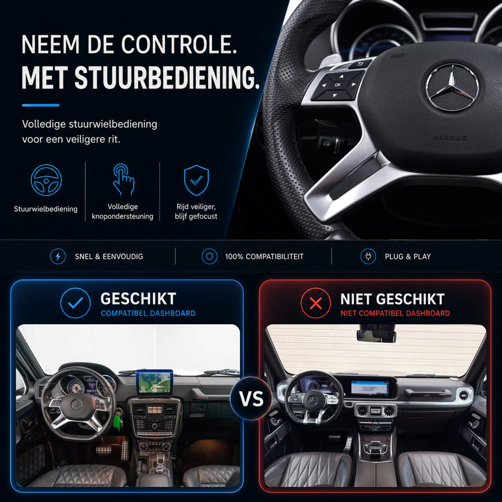 Mercedes G-Klasse W463 | 2016 t/m 2018 | CarPlay & Android Auto Box | NTG 5.0