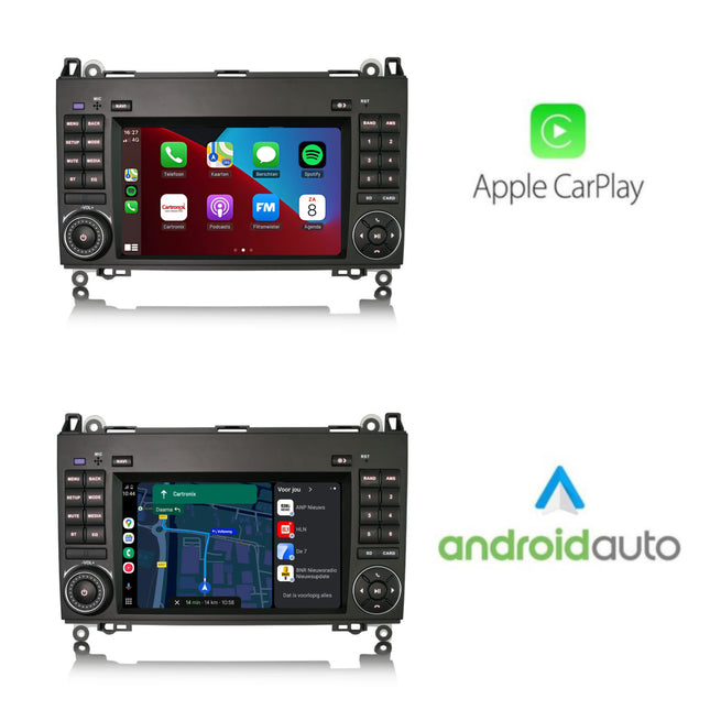 Mercedes Viano | Android 14 | 7 inch Autoradio | 2006 t/m 2018 | CarPlay & Android Auto | 4+64GB