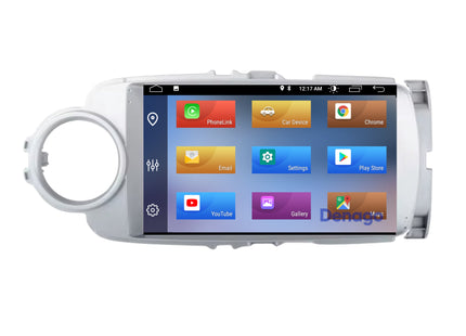 Toyota Yaris CarPlay autoradio | 2011 t/m 2019 | Denago DNG-A286 | 9 inch | Android 13 | Zilver | Draadloos CarPlay & Android Auto