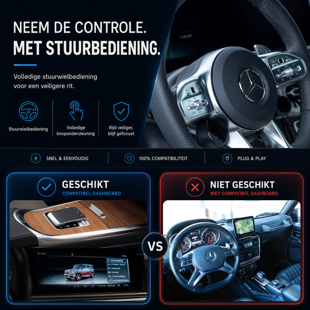 Mercedes G-Klasse W463 | 2018 t/m 2024 | CarPlay & Android Auto Box | NTG 5.5