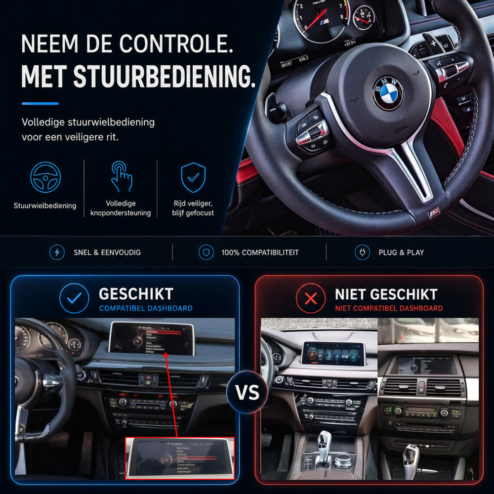 BMW X5 F15 | 2013 t/m 2017 | CarPlay & Android Auto Box | NBT
