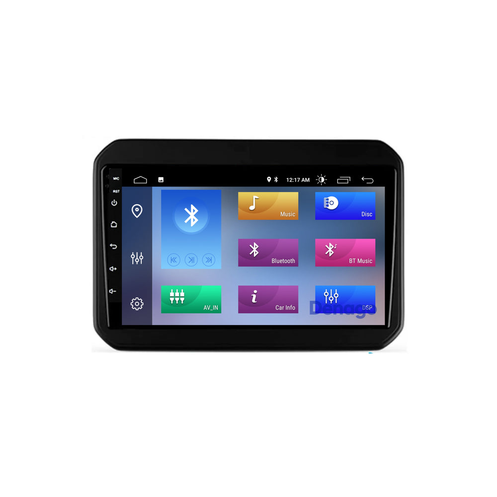 Radio de coche Suzuki Ignis CarPlay | 2016 a 2020 | Denago DNG-A158 | 9 pulgadas | Androide 13 | CarPlay inalámbrico y Android Auto