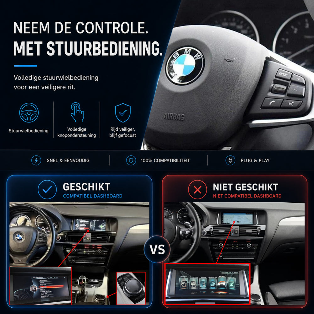 BMW X4 F26 | 2014 t/m 2016 | CarPlay & Android Auto Box | NBT