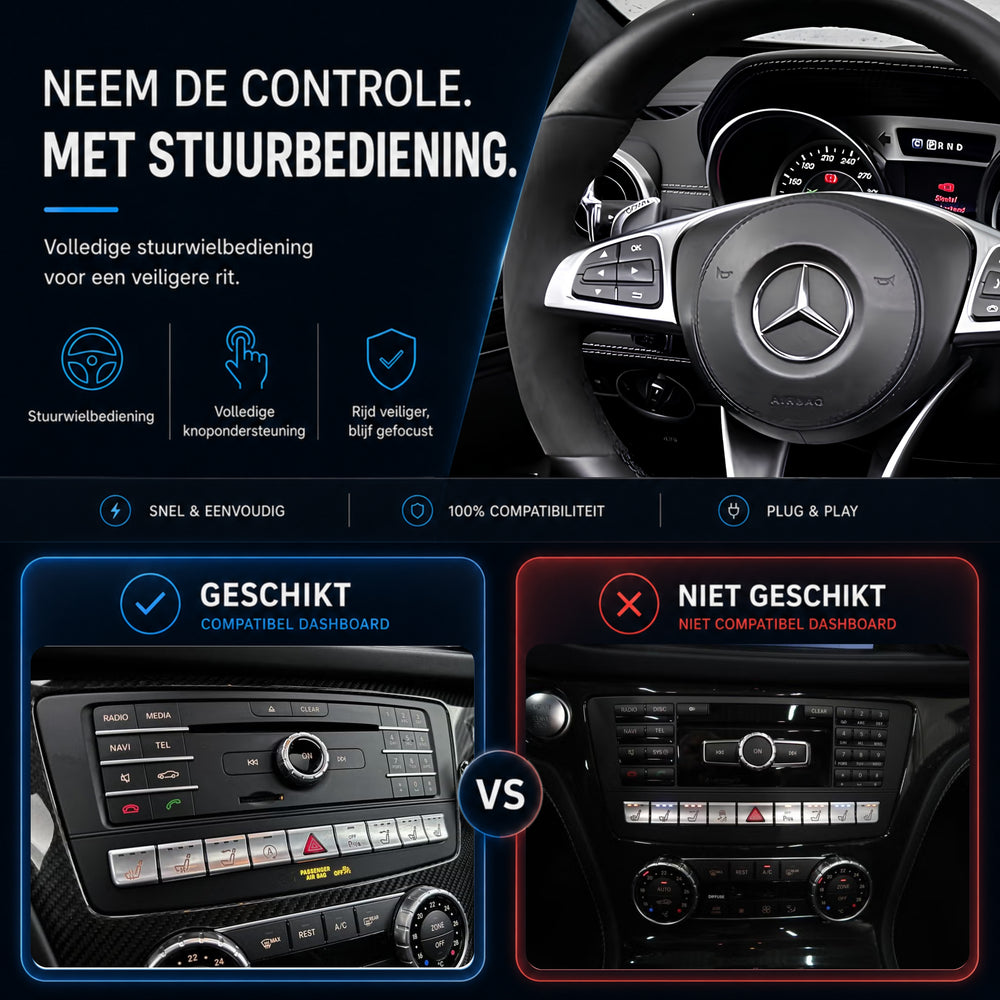 Mercedes SL-Klasse R231 | 2016 t/m 2020 | CarPlay & Android Auto Box | NTG 5.0