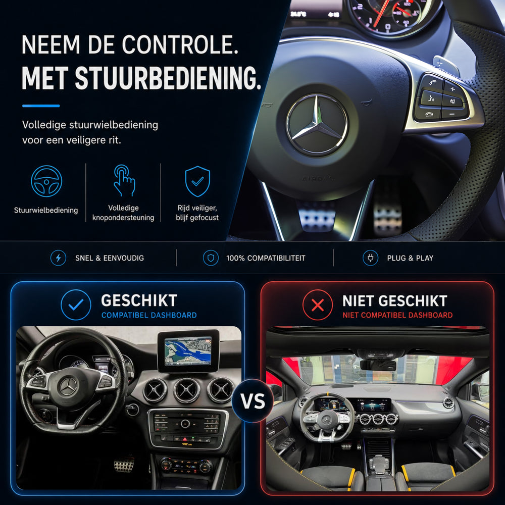 Mercedes GLA-Klasse W156 | 2015 t/m 2020 | CarPlay & Android Auto Box | NTG 5.0