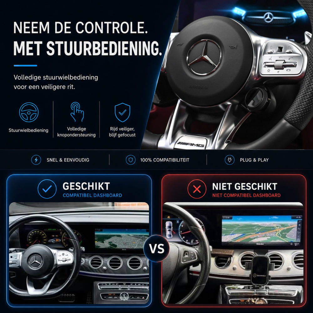 Mercedes E-Klasse W213 | 2020 t/m 2023 | CarPlay & Android Auto Box | NTG 6.0 (MBUX)
