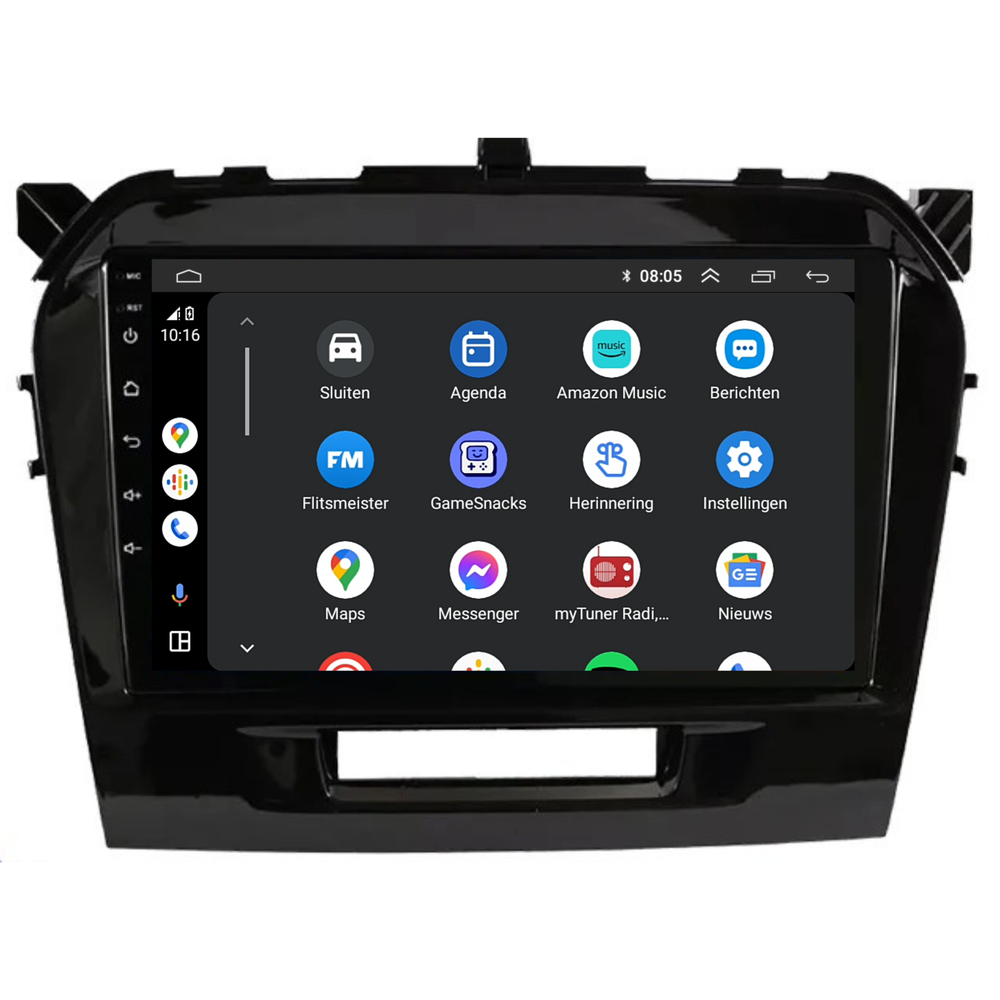 Suzuki Vitara | Androide 13 | Radio de coche | 2015 a 2023 | CarPlay y Android Auto