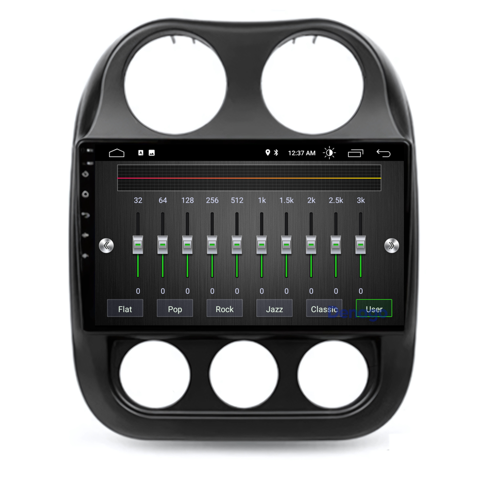 Jeep Compass CarPlay autoradio | 2010 t/m 2016 | Denago DNG-A37 | 9 inch | Android 13 | Draadloos CarPlay & Android Auto
