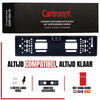 Cartronix RV-410 PRO kentekenplaathouder met camera | 8 LED Nachtzicht