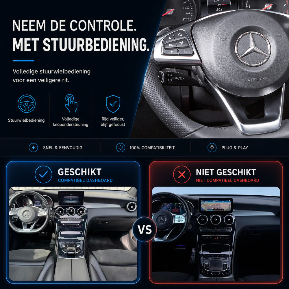 Mercedes GLC-Klasse W253 | 2015 t/m 2019 | CarPlay & Android Auto Box | NTG 5.0