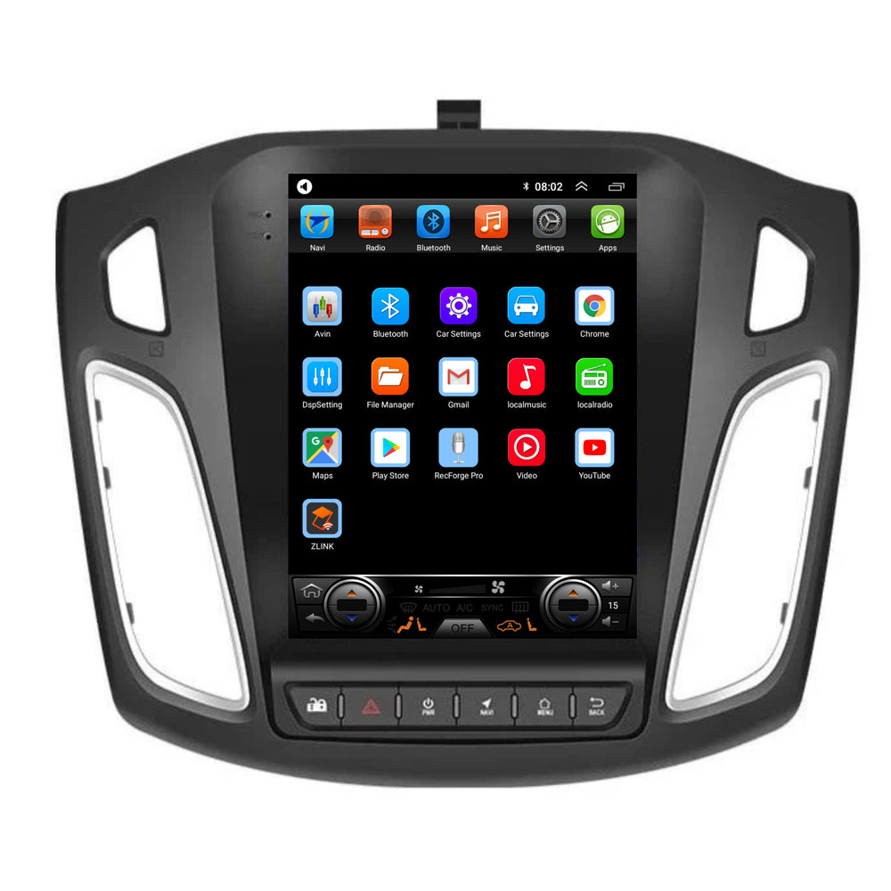 Ford Enfoque | Androide 13 | Radio de coche | 2012 a 2017 | CarPlay y Android Auto | pantalla grande