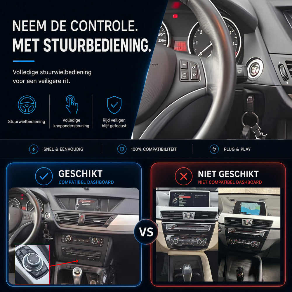Davilon CarPlay y Android Auto Box | Apto para BMW X1 | 2009 a 2013