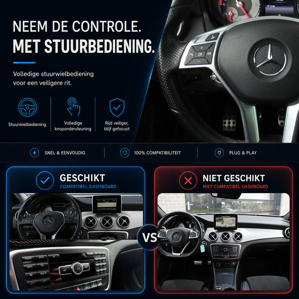 Mercedes GLA-Klasse | 2014 t/m 2015 | CarPlay & Android Auto Box