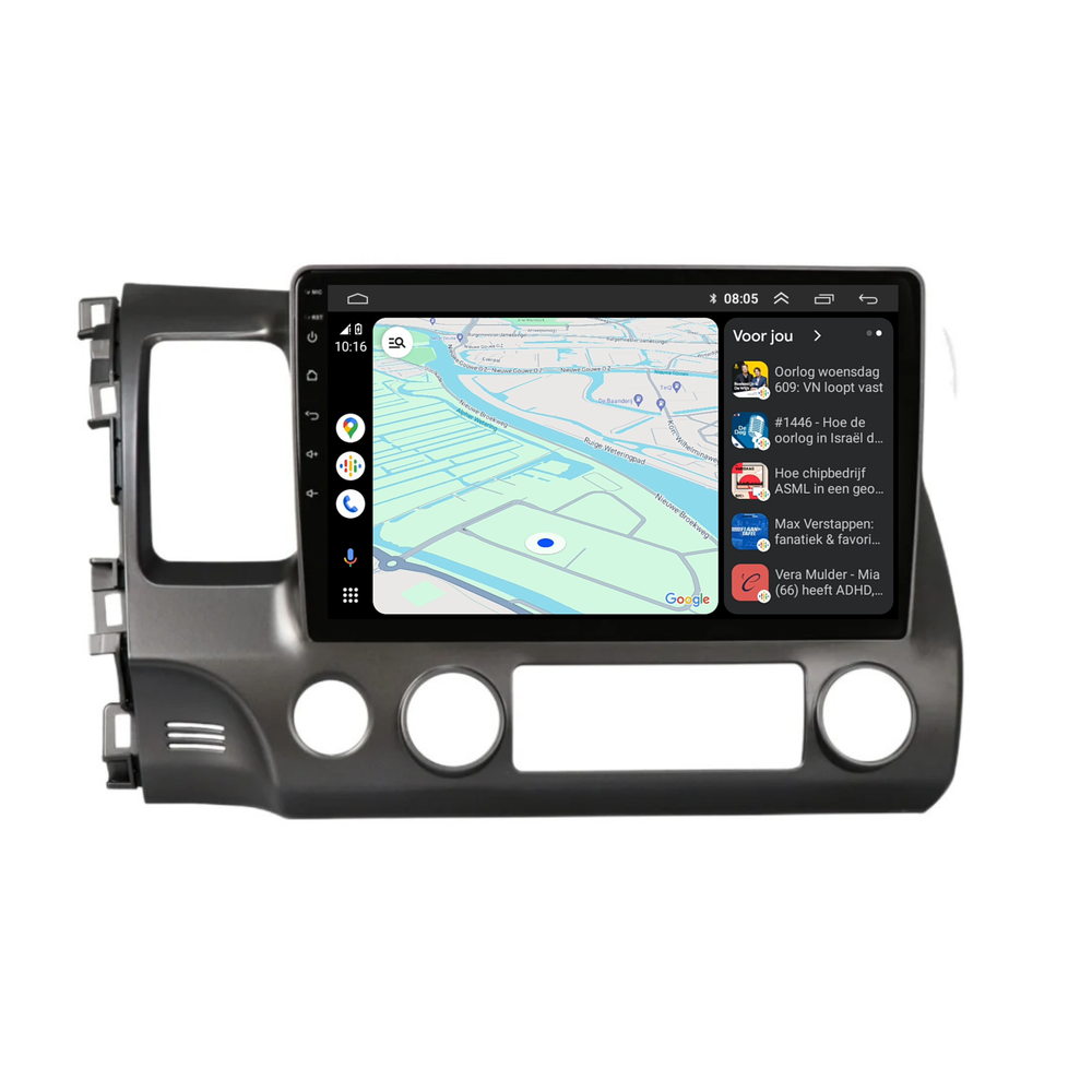 Honda Civic CarPlay | Android 13 | Autoradio | 2007 t/m 2011 | Carplay & Android Auto
