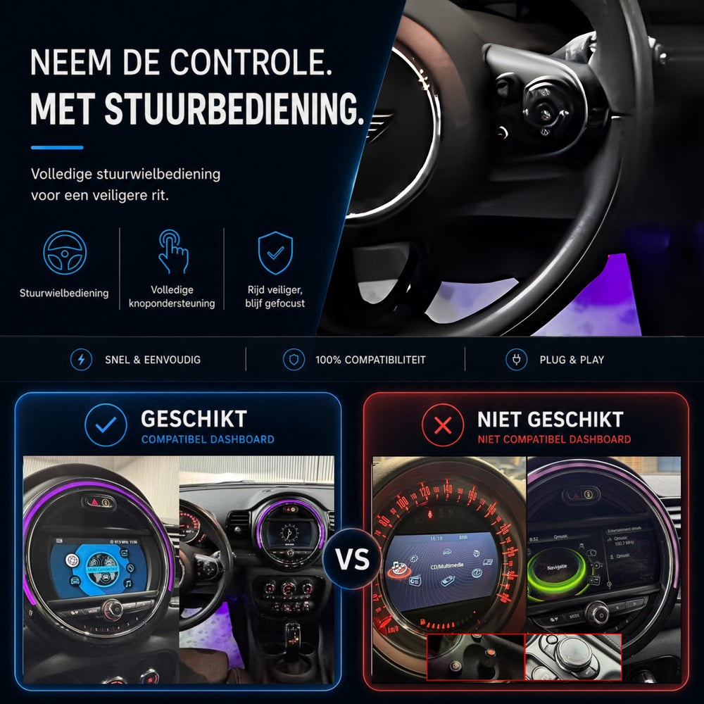 MINI Countryman | 2017 t/m 2020 | CarPlay & Android Auto Box