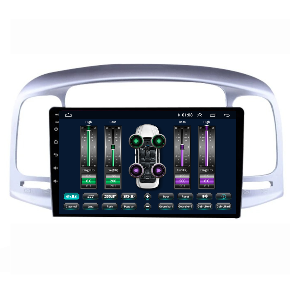 Acento Hyundai | Androide 13 | Radio de coche | 2007 a 2011 | Carplay y Android Auto