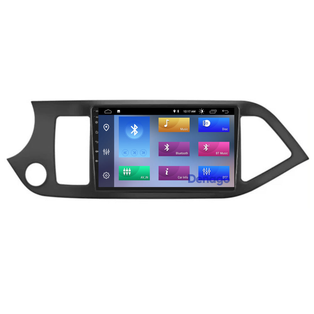 Radio de coche Kia Picanto CarPlay | 2011 a 2016 | Denago DNG-A337 | 9 pulgadas | Androide 13 | CarPlay inalámbrico y Android Auto