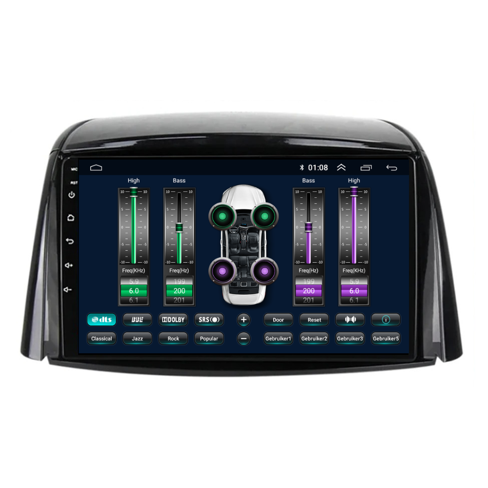 Renault Koleos | Androide 13 | Radio de coche | 2008 a 2016 | CarPlay y Android Auto