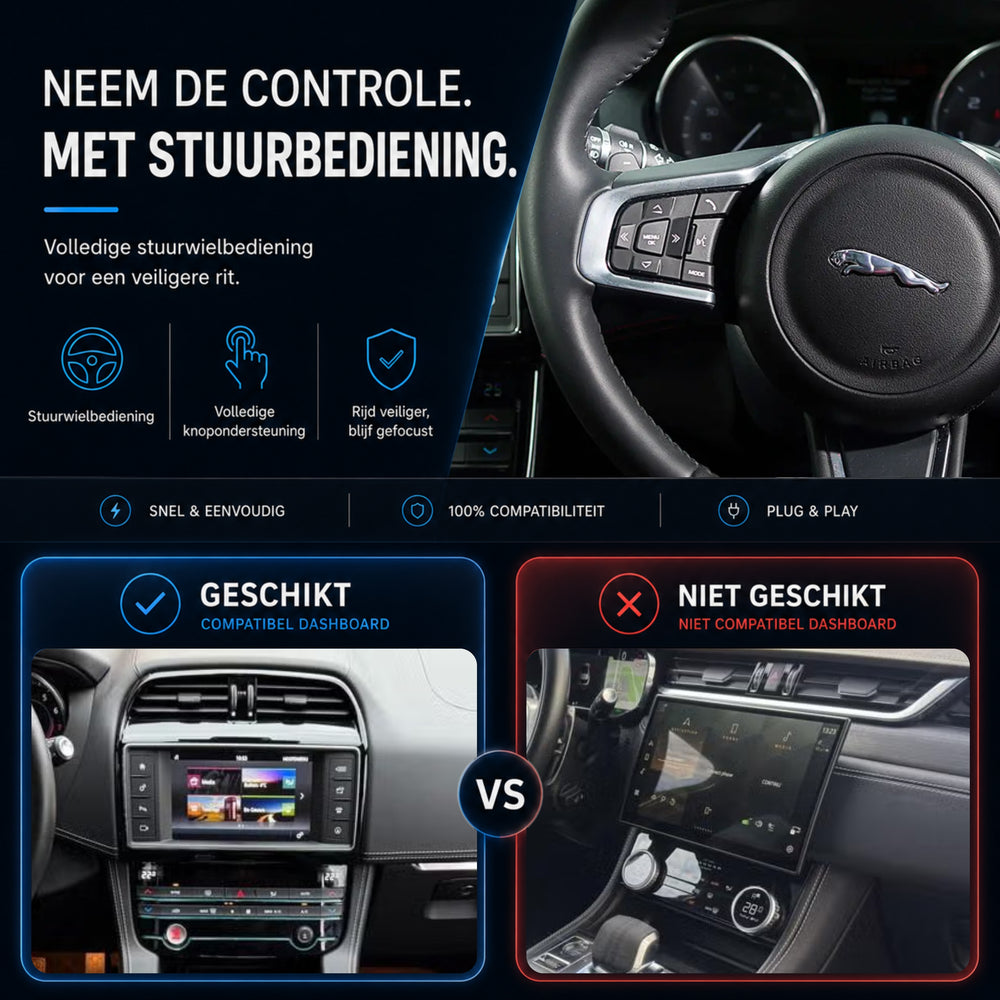 Jaguar F-PACE | 2016 t/m 2020 | CarPlay & Android Auto Box | Harman