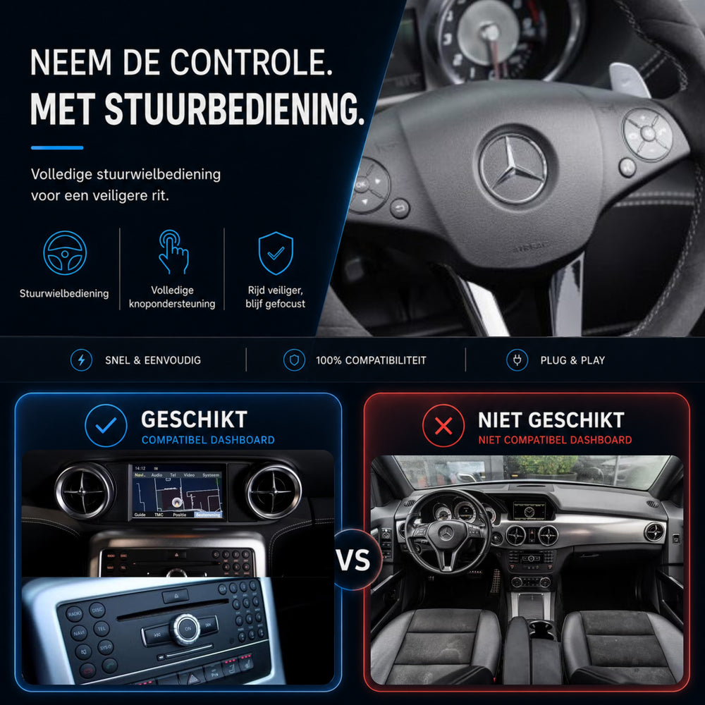 Mercedes SLS-klasse | 2009 t/m 2014 | CarPlay & Android Auto Box